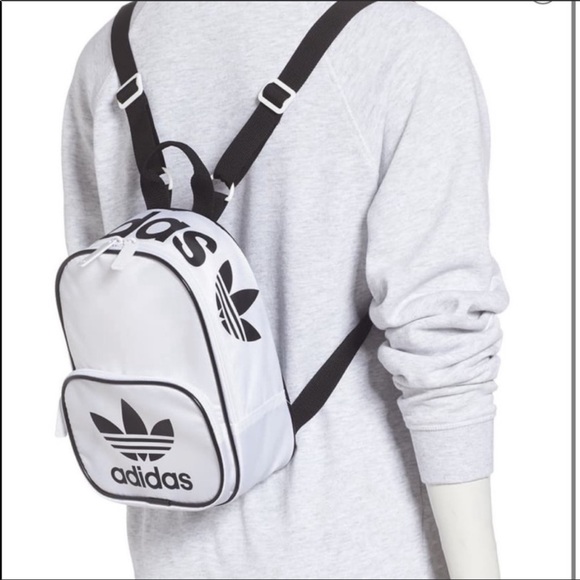 adidas white mini backpack